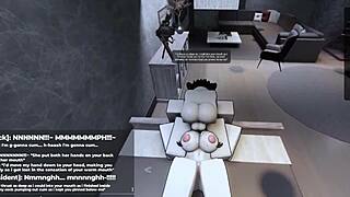 roblox: teaching her a lesson for waiting with hardcore sex