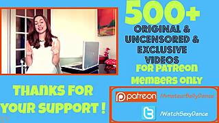 hot secretary dancing in the office