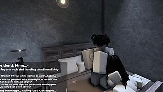 roblox: teaching her a lesson for waiting with hardcore sex