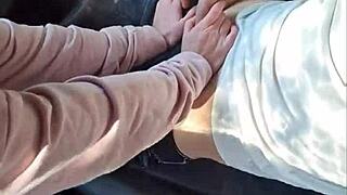 Private affairs: Rosee's intimate car adventure with tattooed redhead friend