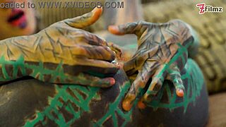 Tattoo Girl Plays Anal Solo with Big Dildo