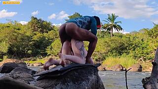 Gangbang with Three Well-Endowed Men!