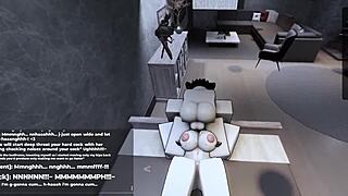 roblox: teaching her a lesson for waiting with hardcore sex