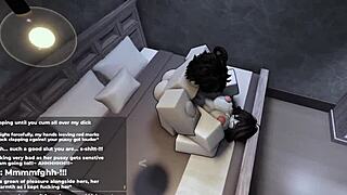 roblox: teaching her a lesson for waiting with hardcore sex