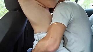 Private affairs: Rosee's intimate car adventure with tattooed redhead friend