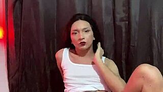 I cum hard showing my naughty trans feet after two days without release, wanting to cum inside your ass