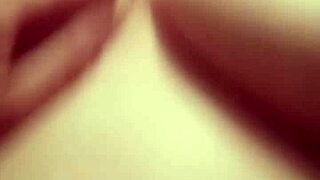 Stacy sucks my cock, strokes it, sits on it, then missionary fuck and cum on tummy! 😍