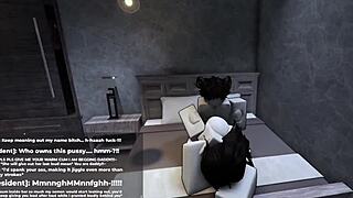 roblox: teaching her a lesson for waiting with hardcore sex