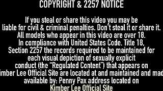 kimber lee plays with her big pussy.