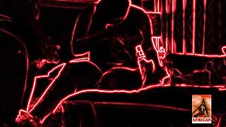 Thick BBW Ebony Black Teen Girlfriend Bent Over Doggystyle with Monster Big Black Cock