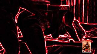 Thick BBW Ebony Black Teen Girlfriend Bent Over Doggystyle with Monster Big Black Cock