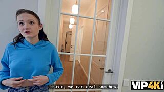 Vip4k Russian College Slut's First Anal with Flexible Couple in Apartment