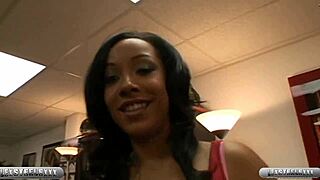 Overwhelming Pleasure: Lexington Steele Face Fucks Misti Love's Mouth While She Shows Off Her Big Bubble Butt and Wet Pussy with Monster Cock.