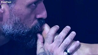 Sexy Woman Wants Pussy and Feet Licked by Monster Cock