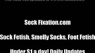 I love how these socks feel during lesbian footjob pov session.