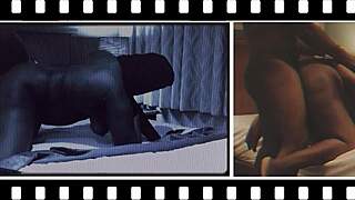 Thick BBW Ebony Black Teen Girlfriend Bent Over Doggystyle with Monster Big Black Cock