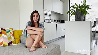 Exhibitionist Ana plays outdoors with fingering and masturbation in public