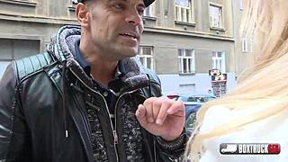 Slender Blonde Victoria Pure First Time Fucking in Public