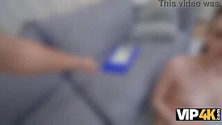 Vip4k Russian College Slut's First Anal with Flexible Couple in Apartment