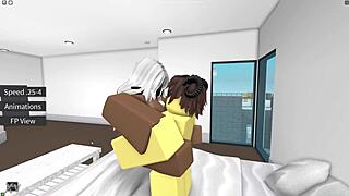 having fun with a nice lady