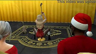 sabrina carpenter gets banged by bbc in christmas snow group