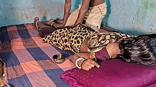 Sexy desi wife gets full pussy fuck after messaging.