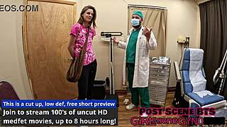 Lilly Jade's first gyno exam with fingering