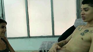 Pretty Thin Girl In Lingerie Gives Great Blowjob And Receives Cum In Mouth