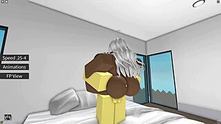 having fun with a nice lady