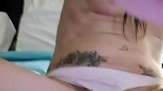 emy angel shows her tight little pussy
