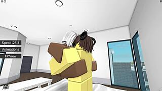 having fun with a nice lady