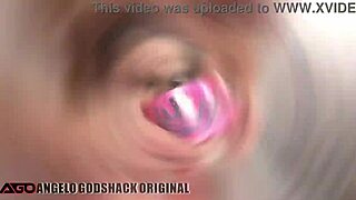 Kaitlyn Katsaros endures brutal fisting in a wild 6on2 scene