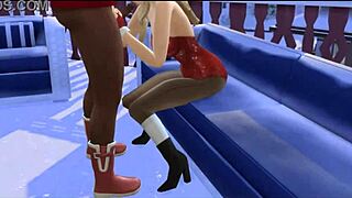 sabrina carpenter gets banged by bbc in christmas snow group