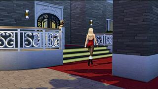 sabrina carpenter gets banged by bbc in christmas snow group