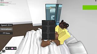 having fun with a nice lady