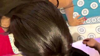 Unexpected Encounter with Stepmom Watching a Video