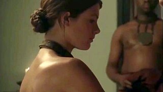 Laura Surrich in slave anal scene from Spartacus