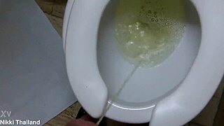 Nikki Ladyboy Dominates In The Transsexual Toilet Room.