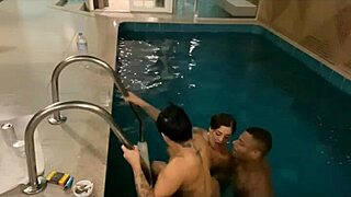 Brazilian Slut Orgy In Pool With Fucking And Sucking