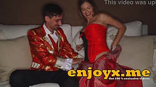 Busty Blonde Adores Deep-Throat Blowjob