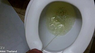 Nikki Ladyboy Dominates In The Transsexual Toilet Room.