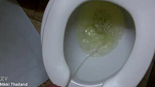 Nikki Ladyboy Dominates In The Transsexual Toilet Room.