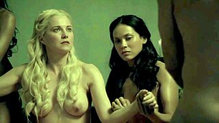 Laura Surrich in slave anal scene from Spartacus