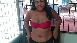 Flor Maria squirts in public excitement