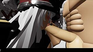 Detailed Exploration Of A Snowy Forest With Blonde In Nature