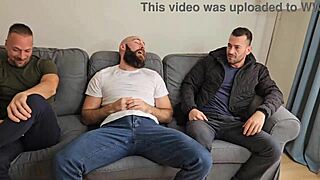 wet pizza delivery turns into bille star's 3on1 dp, dap, pee drinking, and messy cum in mouth