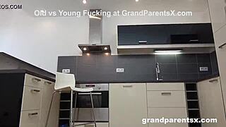 Grandparents Pick Up Teen On Basketball Court