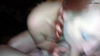 amber marcus milf chokes on big cock in pov blowjob