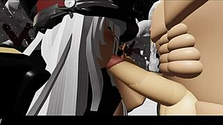 Detailed Exploration Of A Snowy Forest With Blonde In Nature