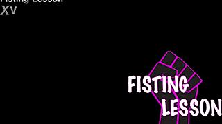 Ray Ray teaches anal fisting lesson with gaping and orgasm